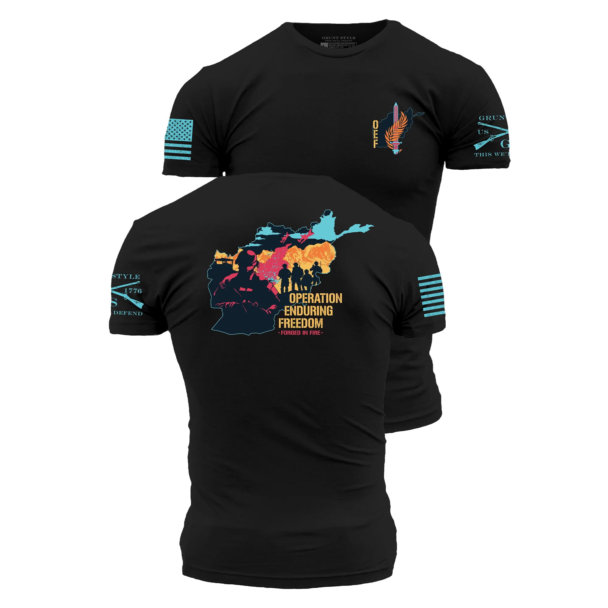 OEF - Forged In Fire T-Shirt - Black