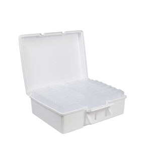Everything Mary 4 x 6 White 16 Case Photo Storage Box