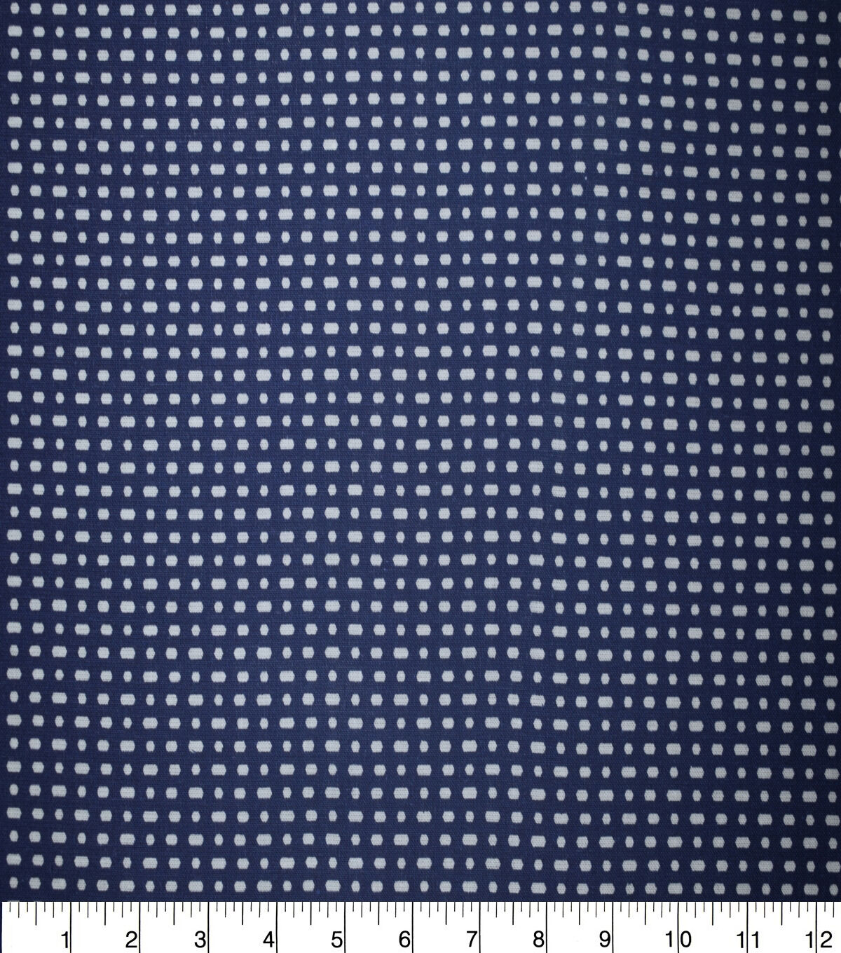 Dots on Navy Quilt Cotton Fabric by Quilter's Showcase