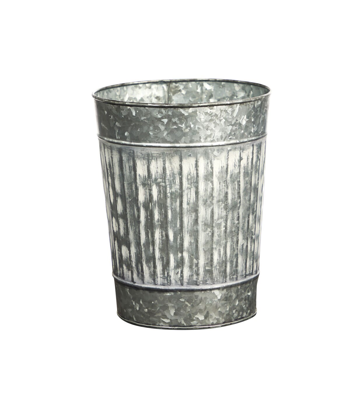 Nearly Natural 10 Gray Farmhouse Country Pail Planter