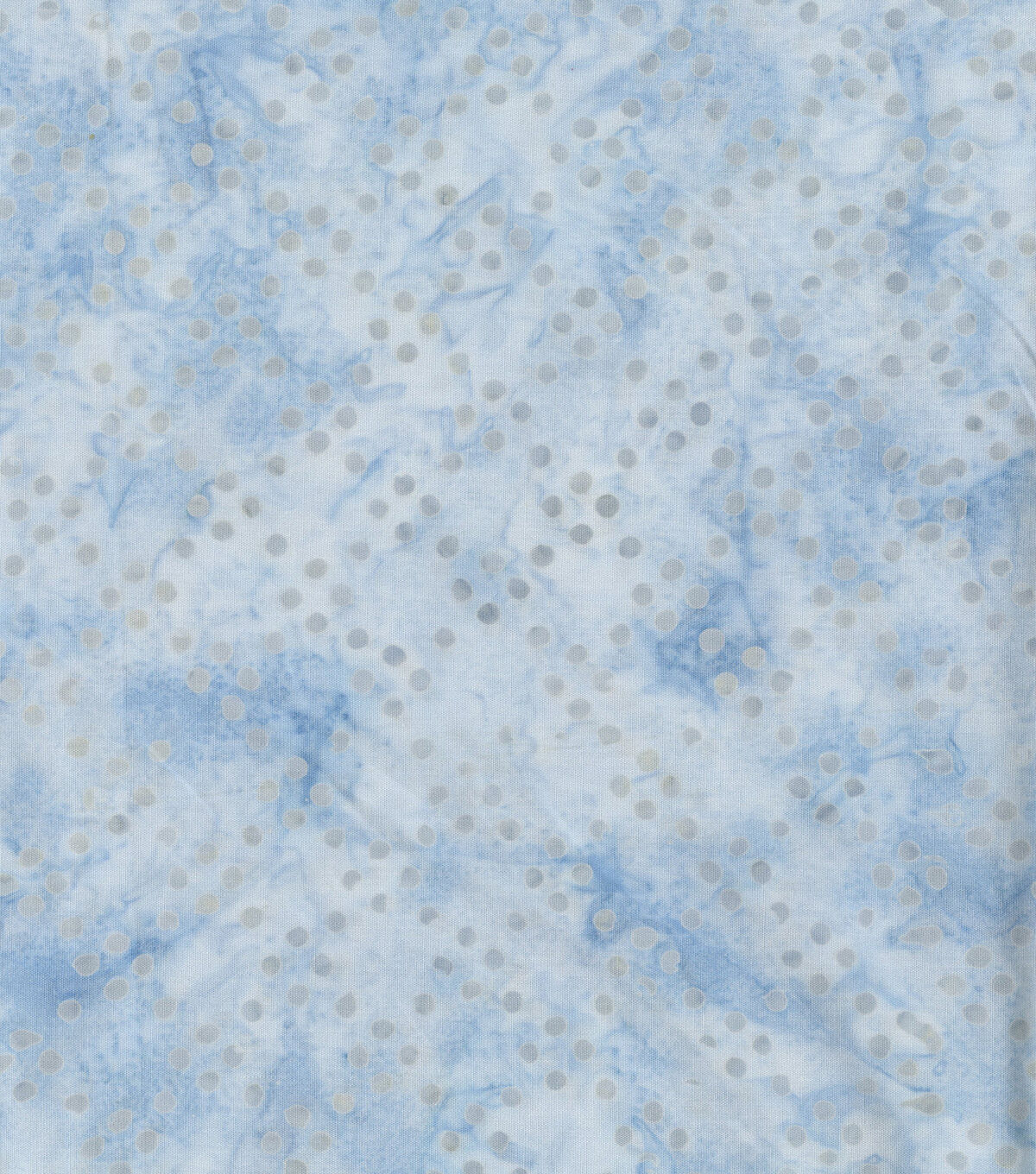 Hi Fashion Light Blue Gray Dot Batik Cotton Fabric