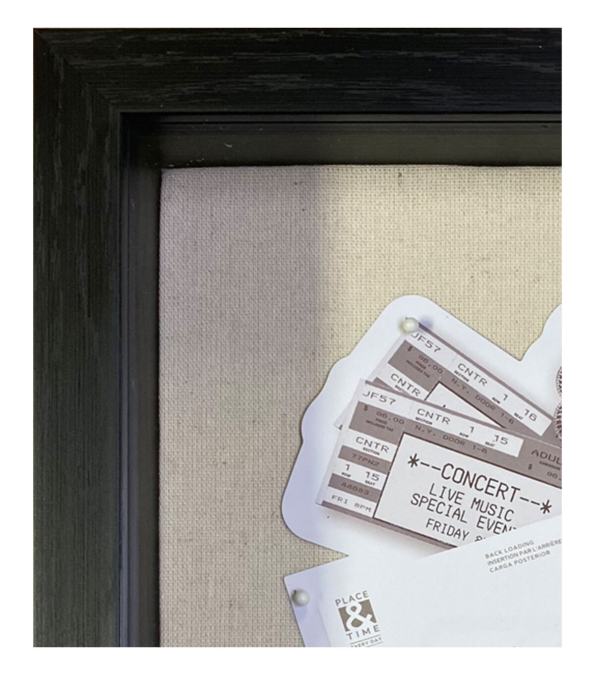 12 x 12 Black Front Loading Shadow Box by Place & Time