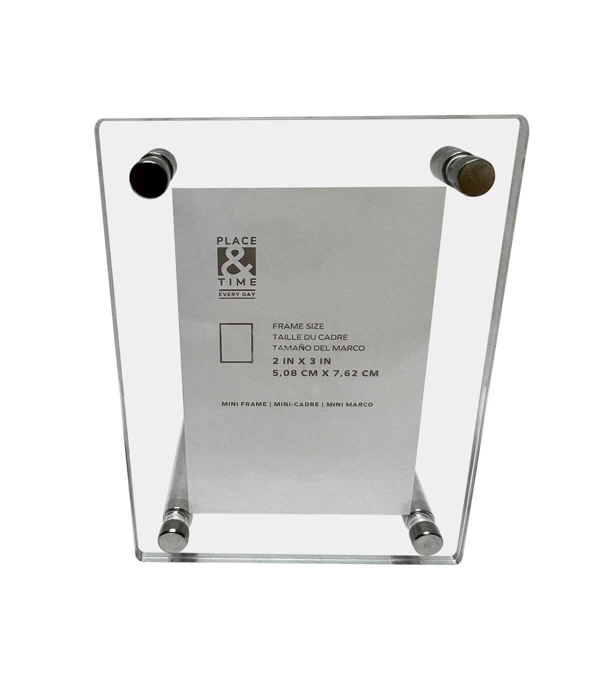 2 x 3 Transparent Tabletop Picture Frame by Place & Time