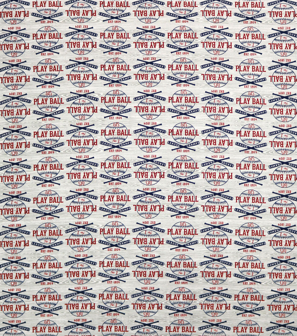 Play Ball on Gray Super Snuggle Flannel Fabric