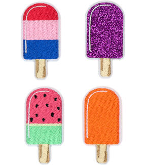 4ct Popsicles Iron On Patches by hildie & jo
