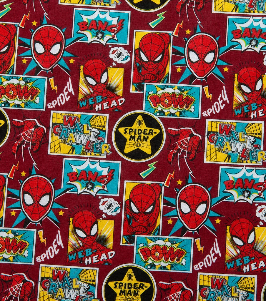 Spiderman Cotton Fabric Outside the Box
