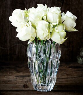 OASIS 6.5 Quartz Oval Crystal Vase