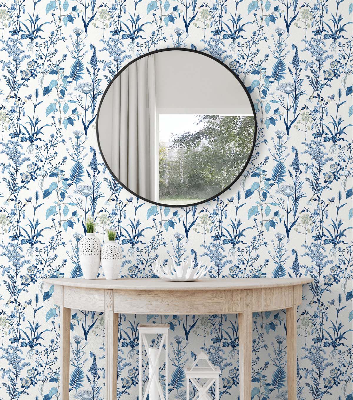 Surface Style 20.5' x 18' Sky Meadow Peel & Stick Wallpaper