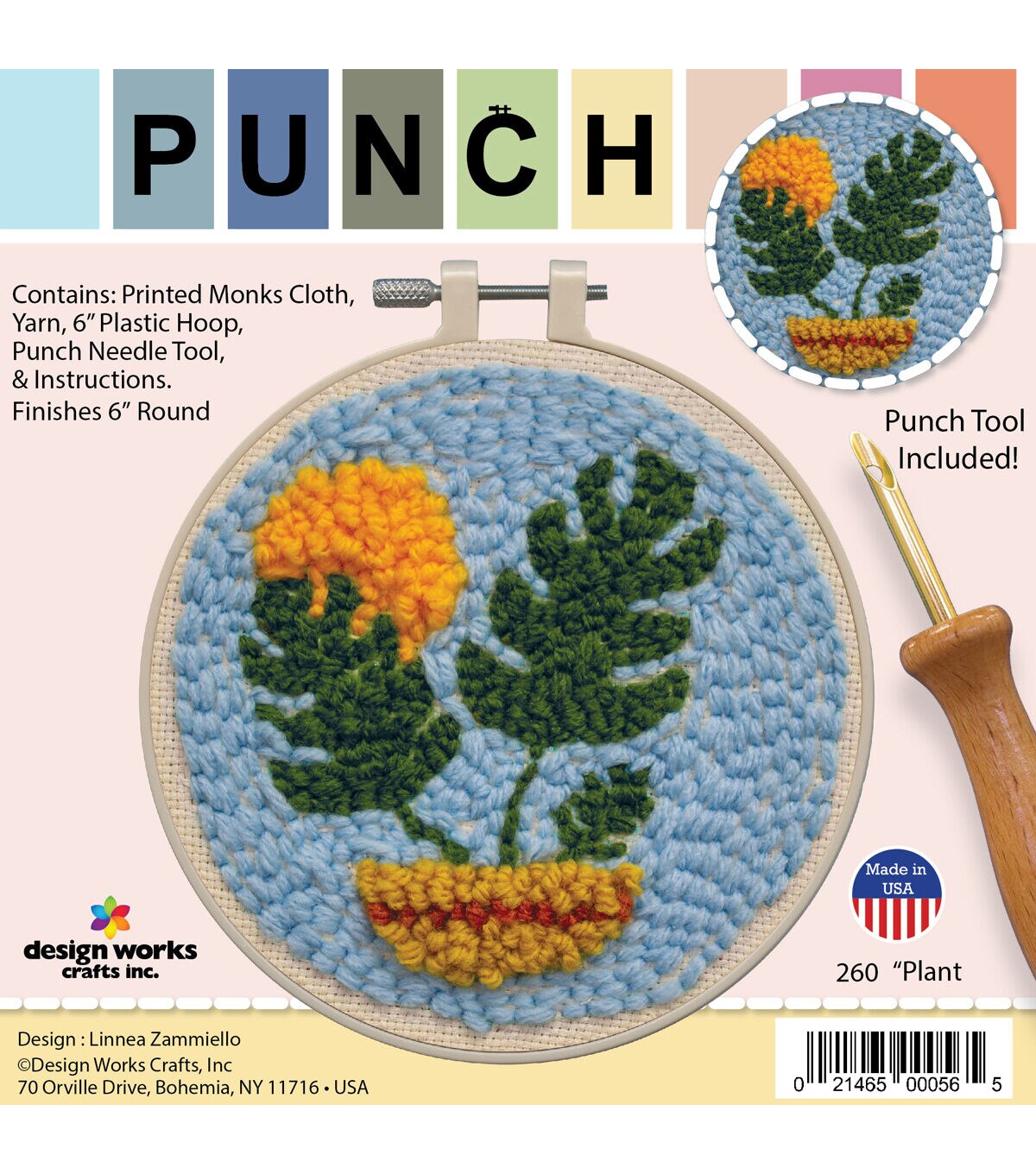 Design Works 6 Plant Punch Needle Kit