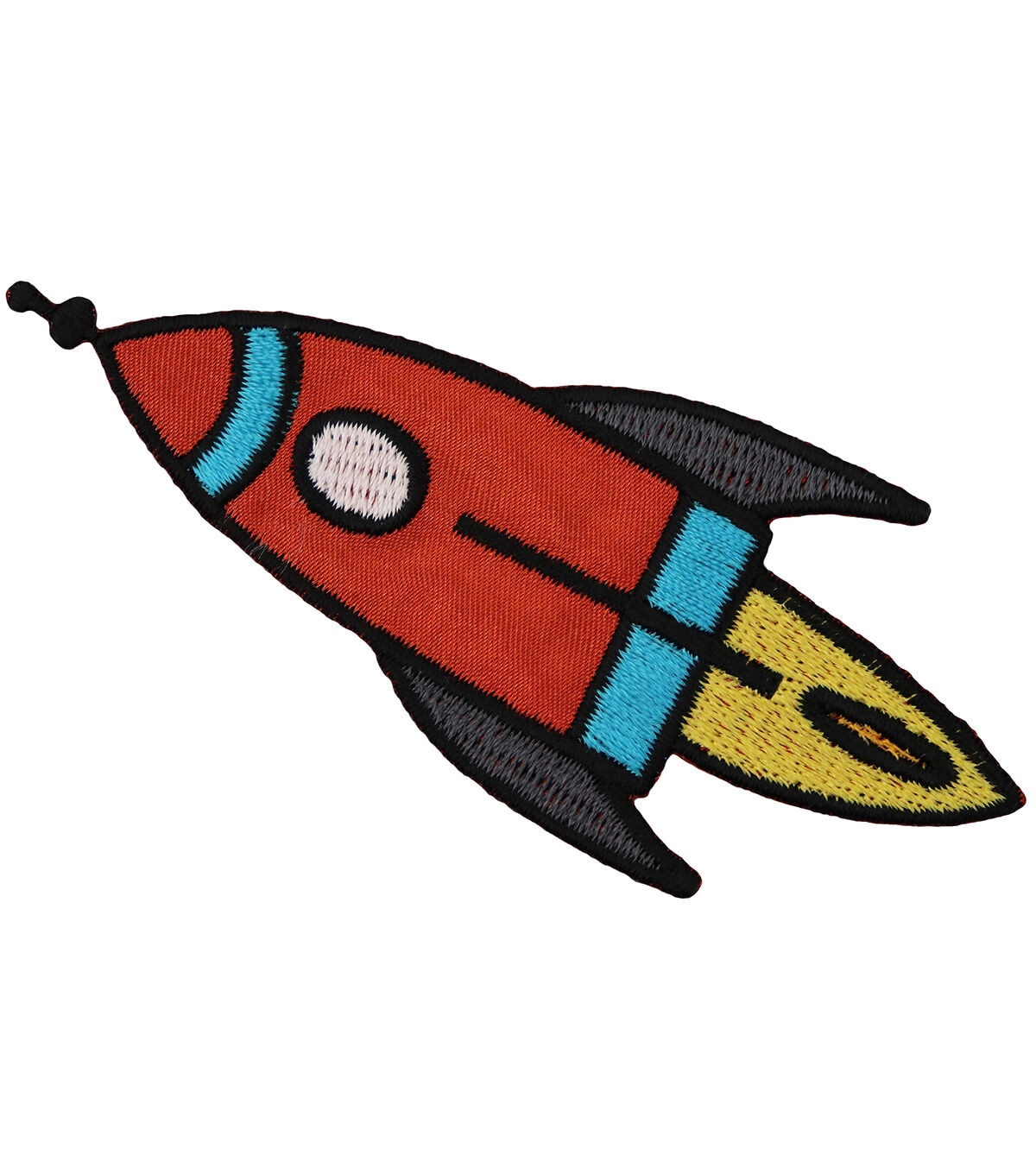 Simplicity 4 Multicolor Embroidered Spaceship Iron On Patch
