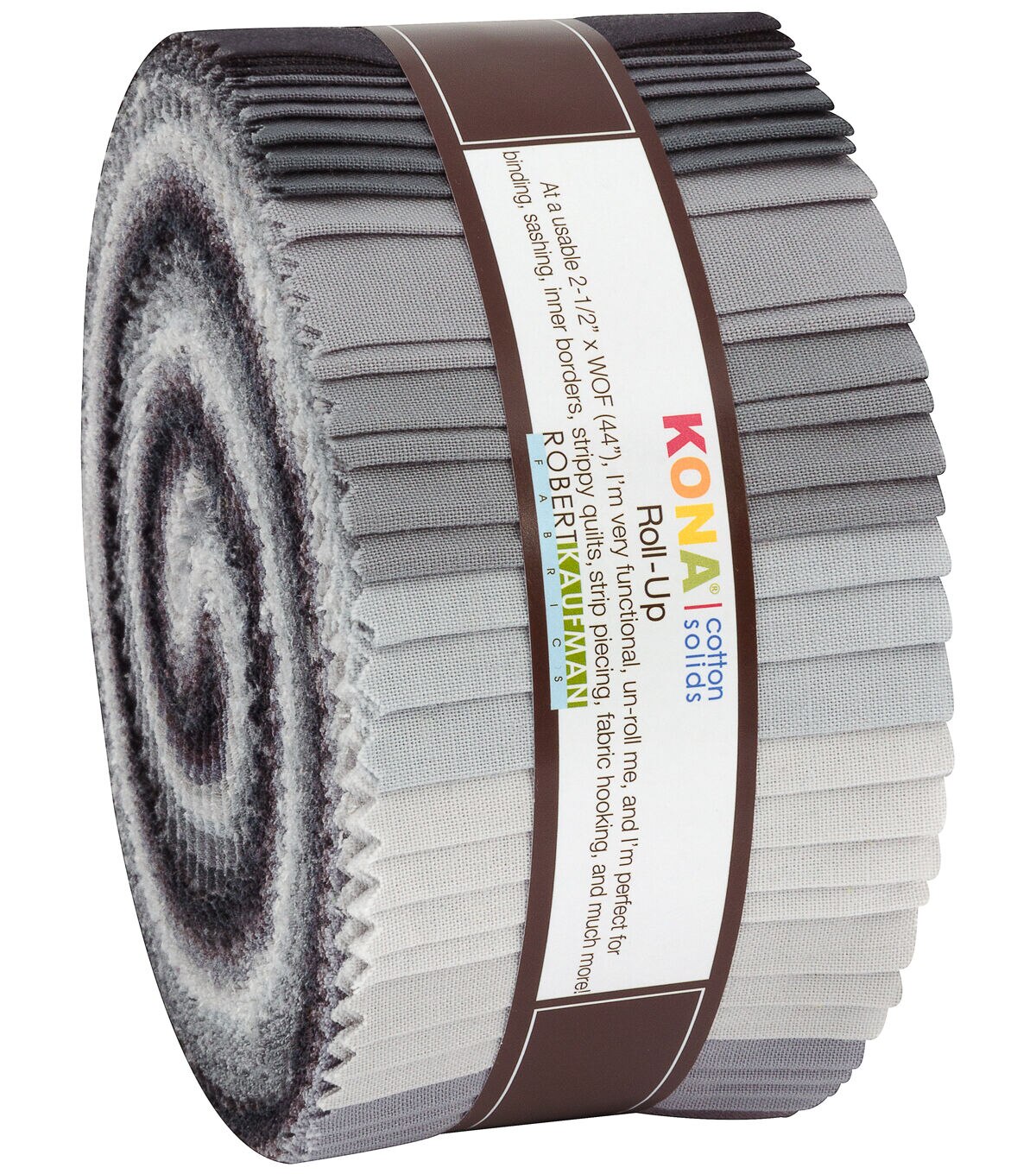 Robert Kaufman Kona Cotton Stormy Skies 40-Piece Cotton Fabric Roll