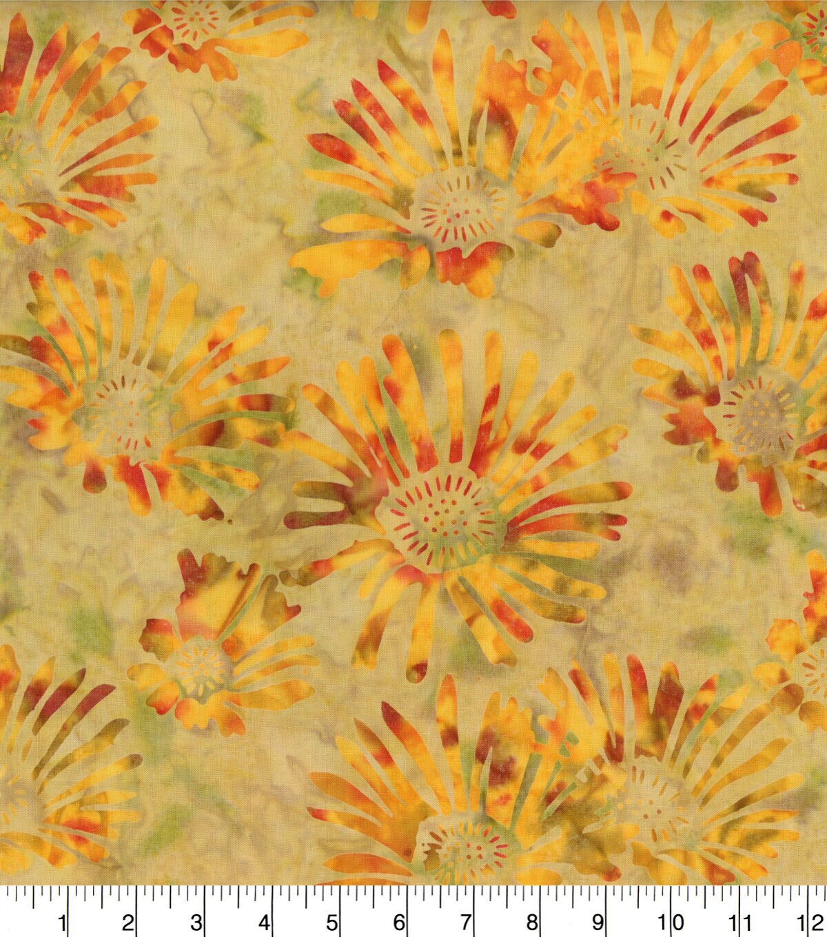 Yellow Sunflower Premium Print Cotton Fabric