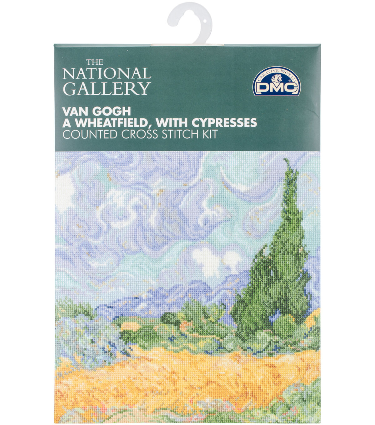 DMC 9 x 11.5 A Wheatfield With Cypresses Counted Cross Stitch Kit
