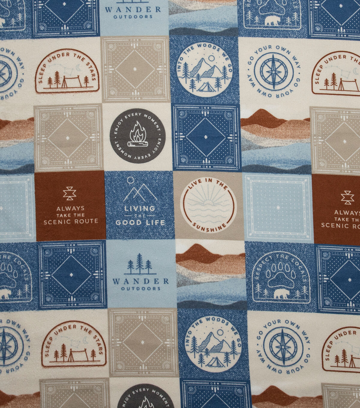 Scenic Patch Super Snuggle Flannel Fabric