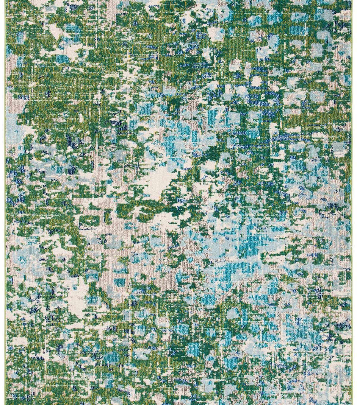 Safavieh Madison 425 Green / Turquoise 3' X 5' Sm. Rectangle