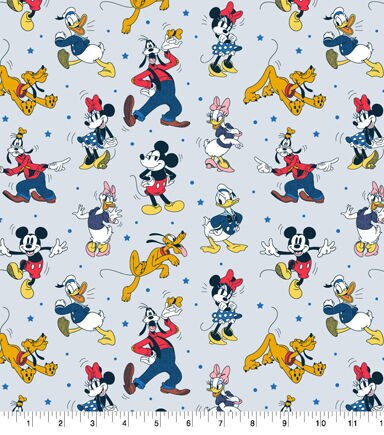 Mickey And Friends Vintage Pack Cotton Fabric