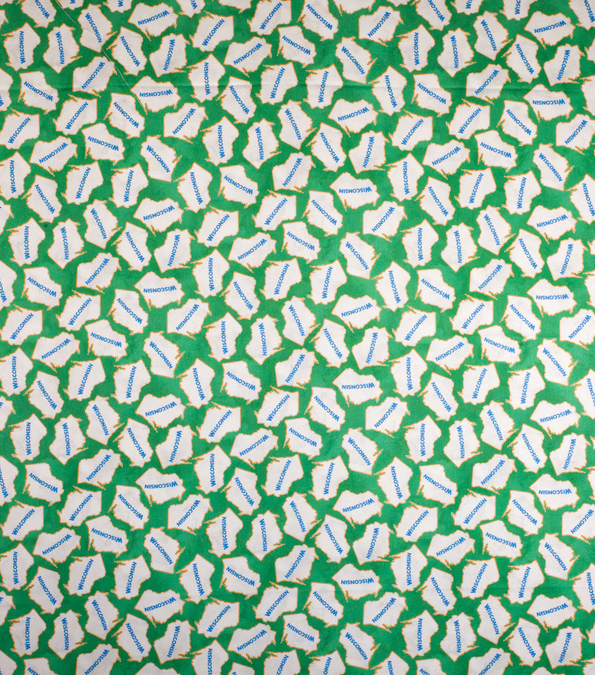 Wisconsin Cotton Fabric Tossed State