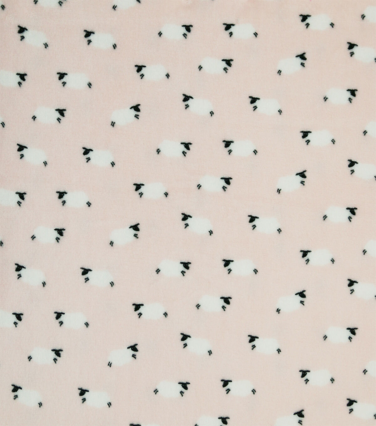 Counting Sheep On Pink Sew Lush Fleece Fabric