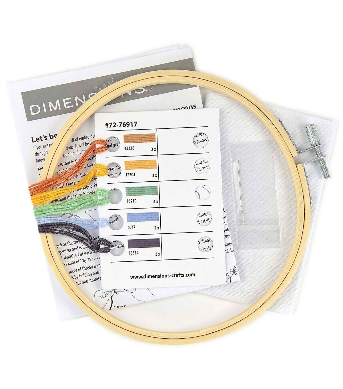 Dimensions Rainbow Embroidery Kit 6' Hoop
