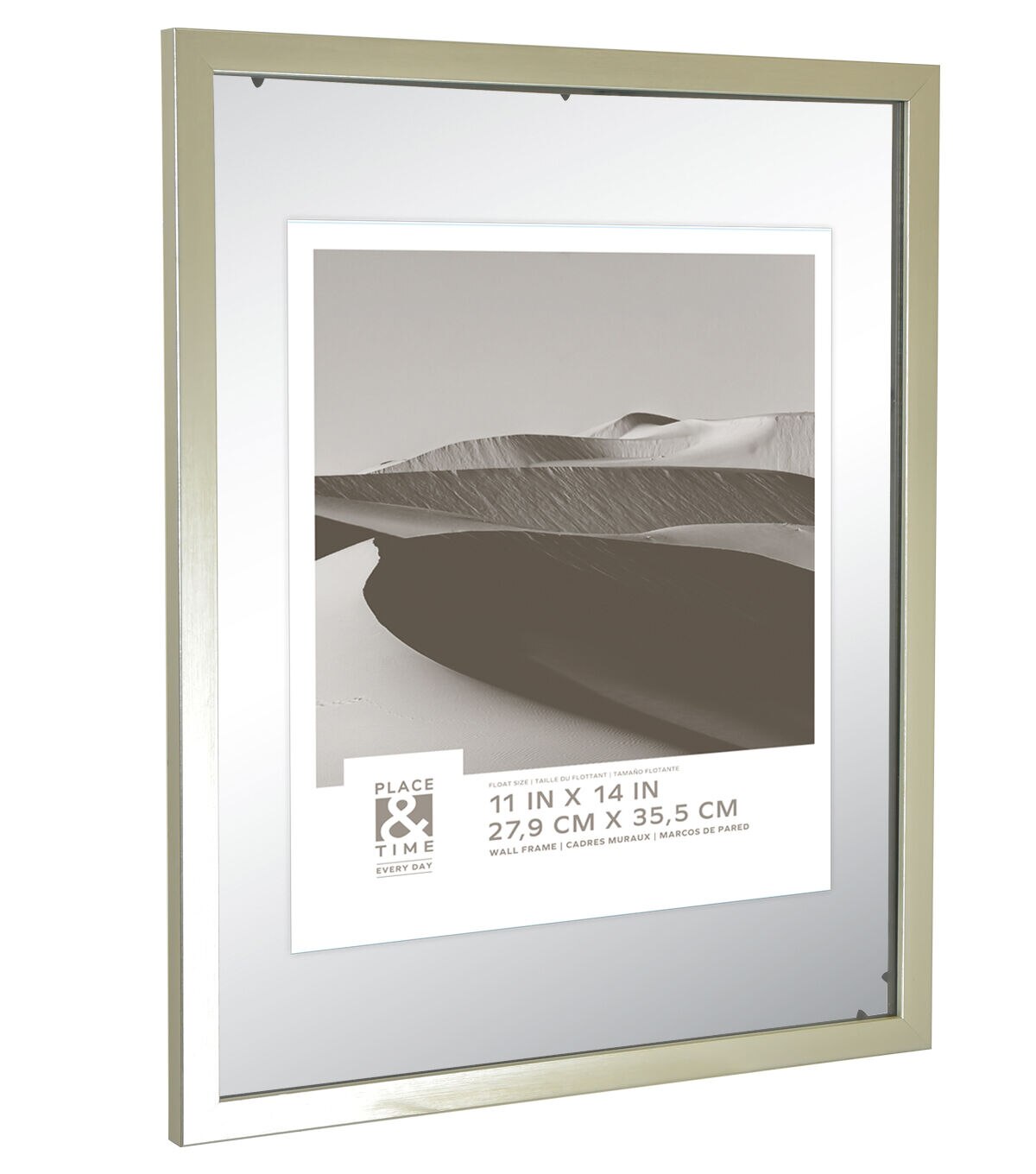 11 x 14 Silver Wall Float Frame by Place & Time