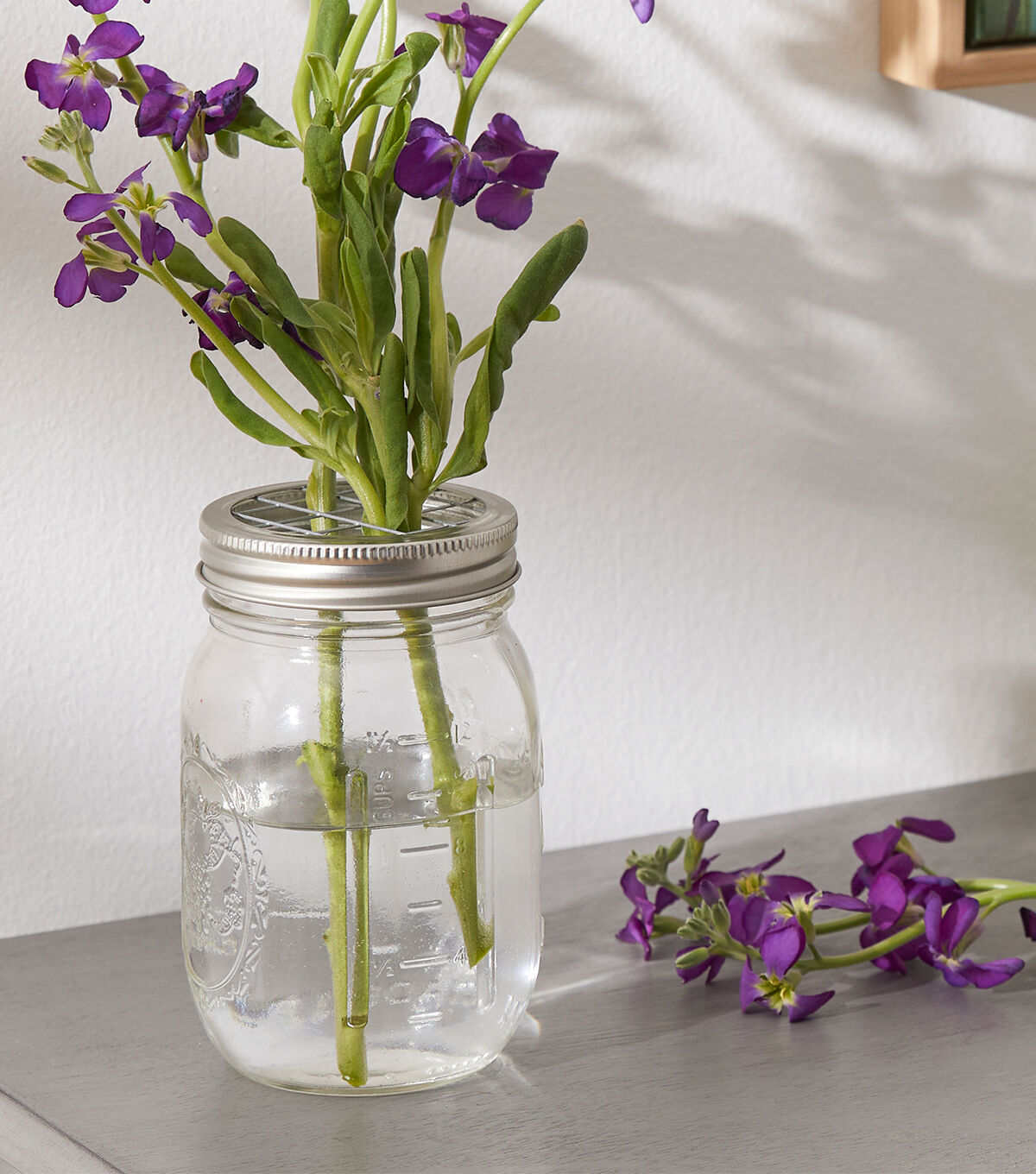 3 Mason Jar With Flower Frogs by Park Lane