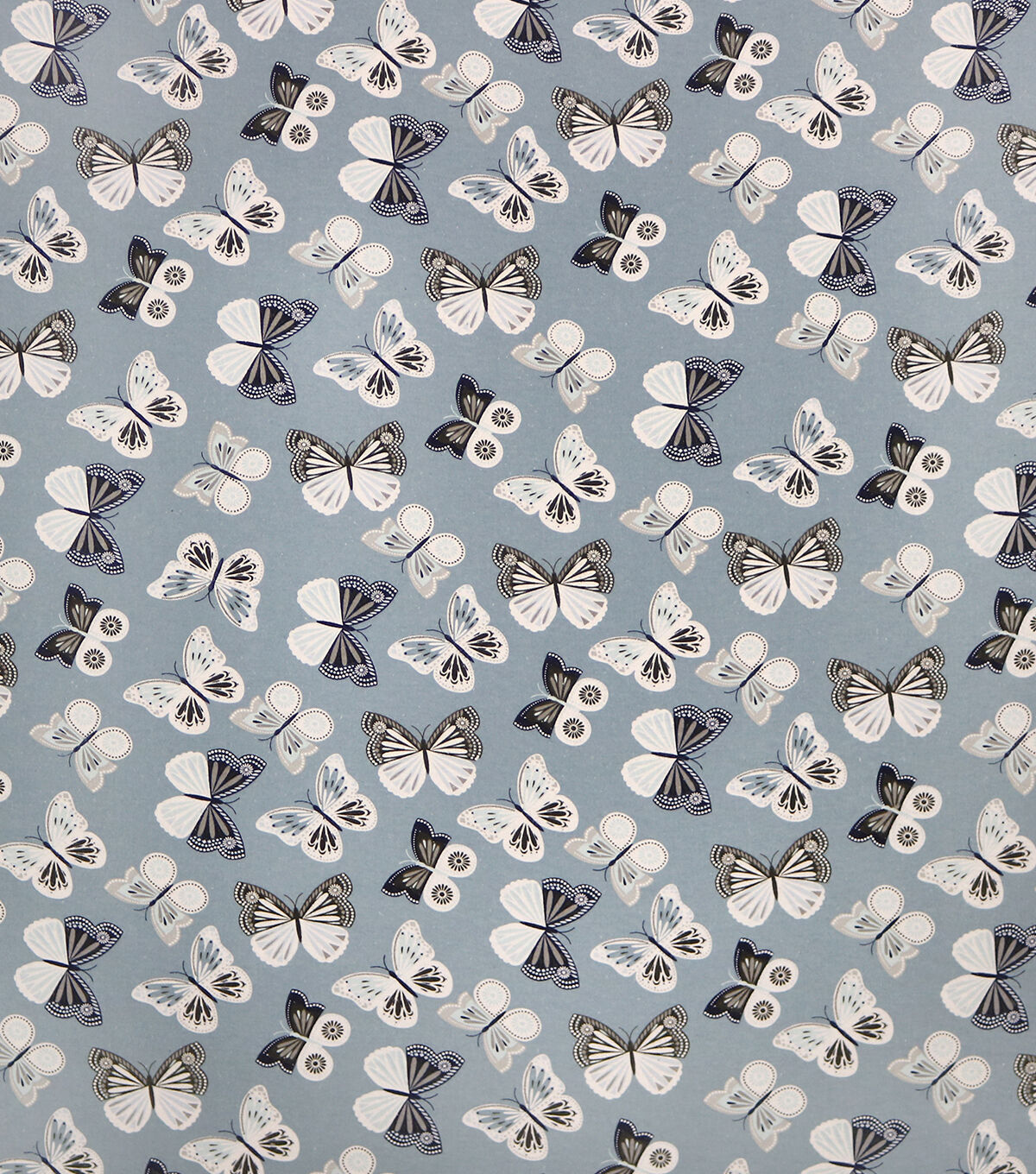 Sophisticated Butterfly Blue Super Snuggle Flannel Fabric