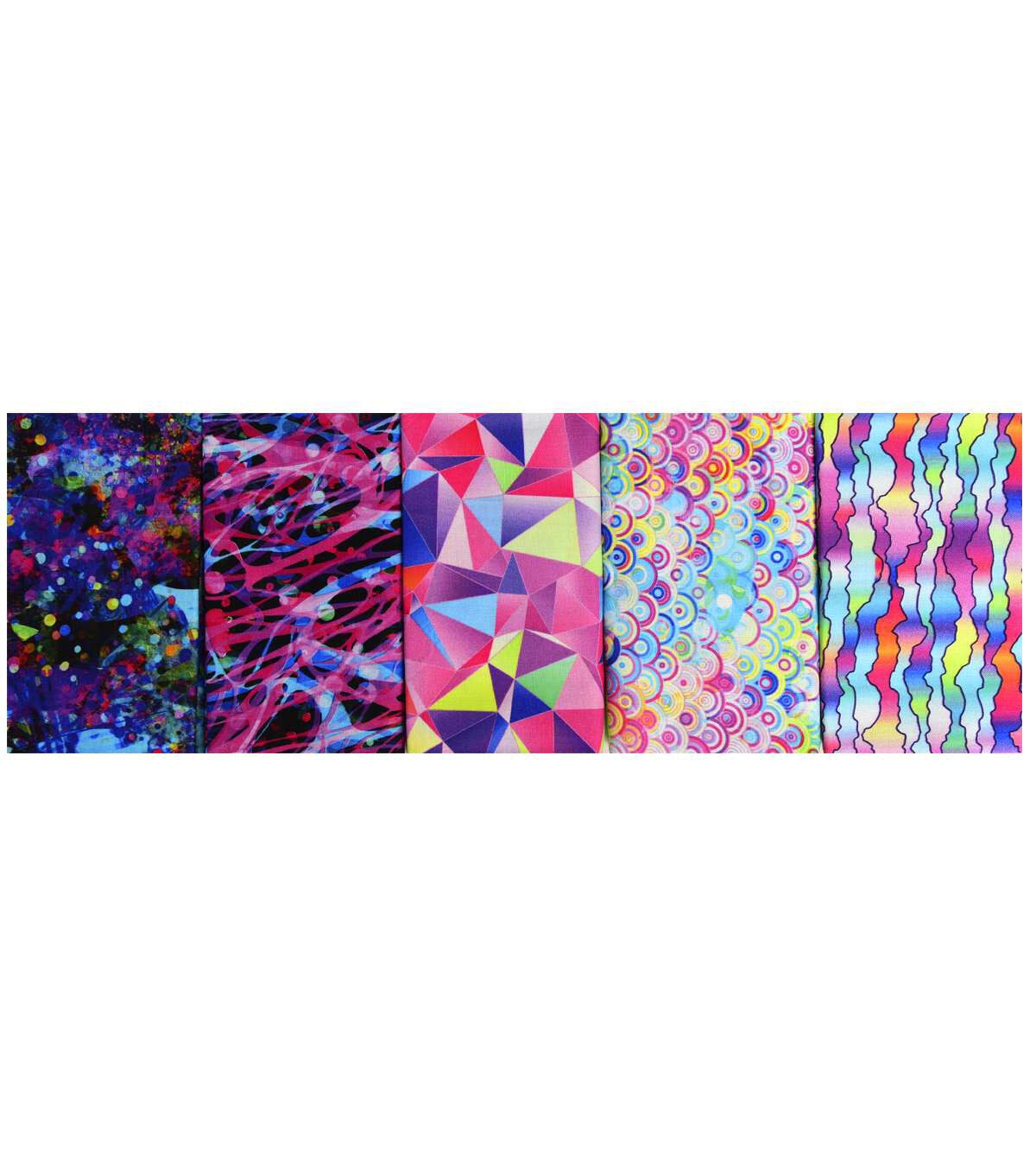 18 x 21 Geometric 1 Cotton Fabric Quarters 5ct by Keepsake Calico