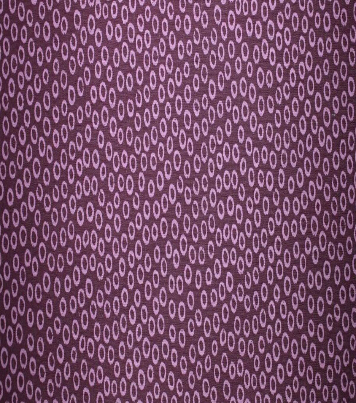Circle Dots on Purple Quilt Cotton Fabric by Quilter's Showcase