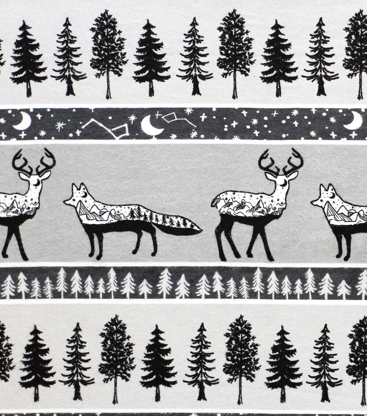 Wilderness Celestial Stripe Super Snuggle Flannel Fabric