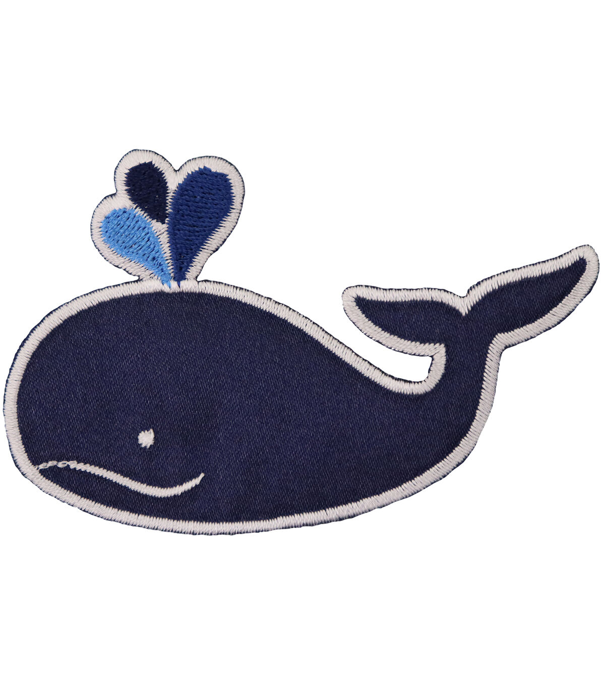 Simplicity 3.5 Embroidered Whale Iron On Patch