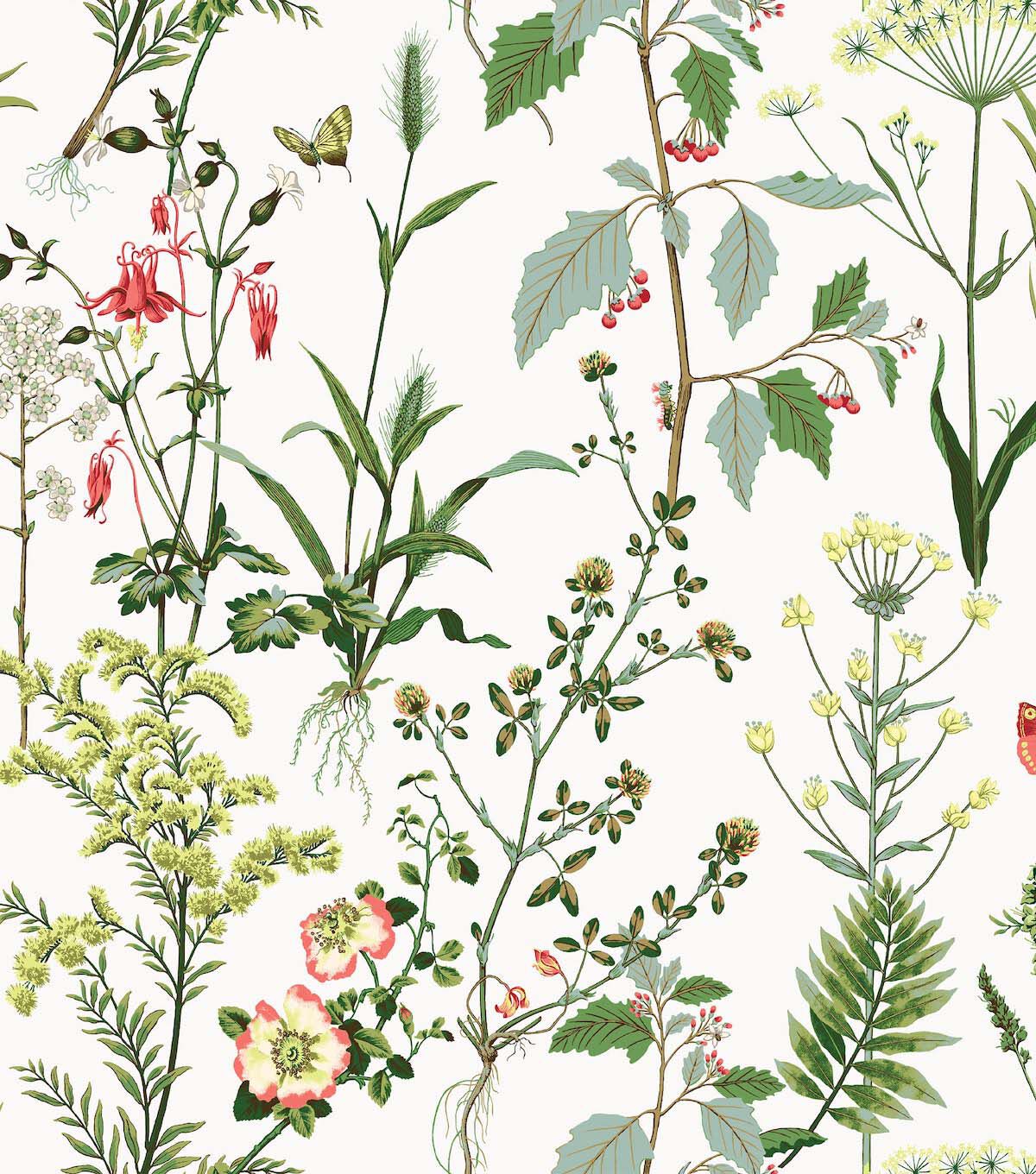 Surface Style 20.5' x 18' Grass Meadow Peel & Stick Wallpaper