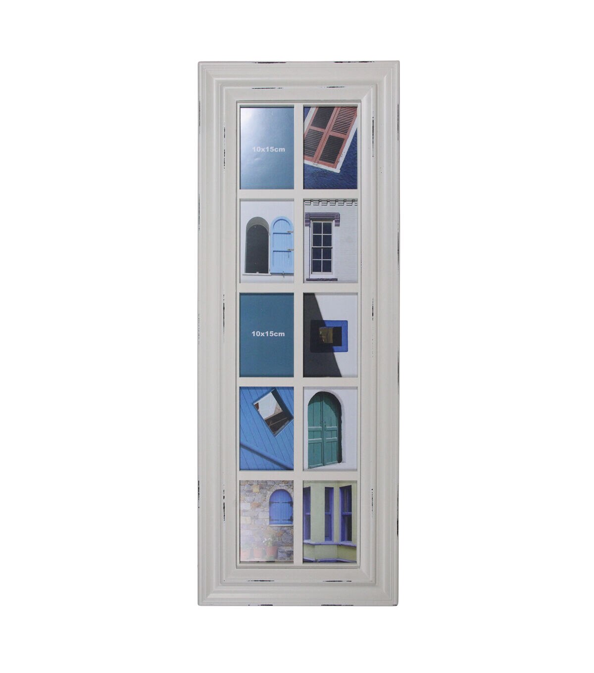 Northlight 35 Distressed Windowpane 10 Photo Frame