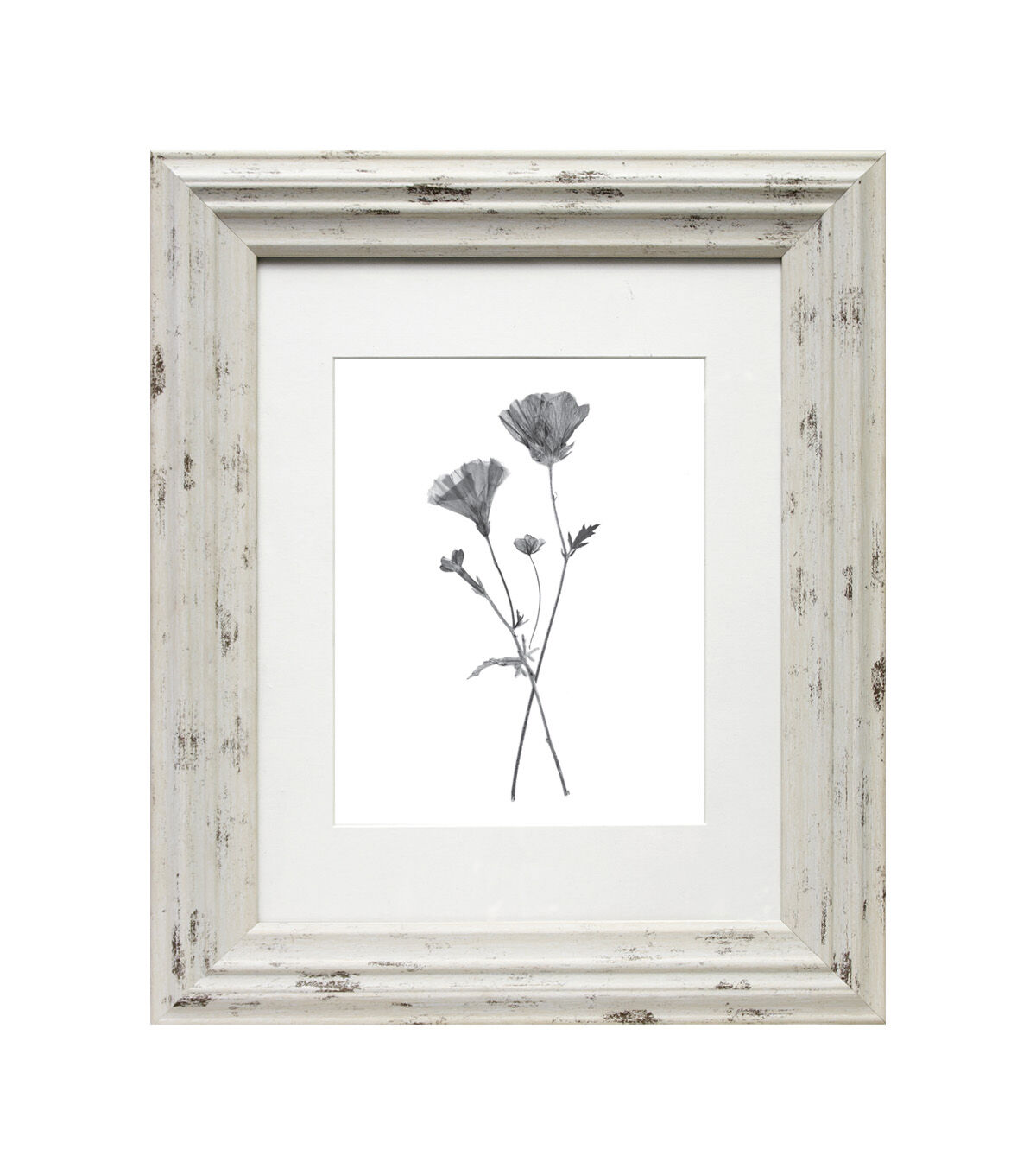 BP 8x10 Distressed Cream Wall Photo Frame