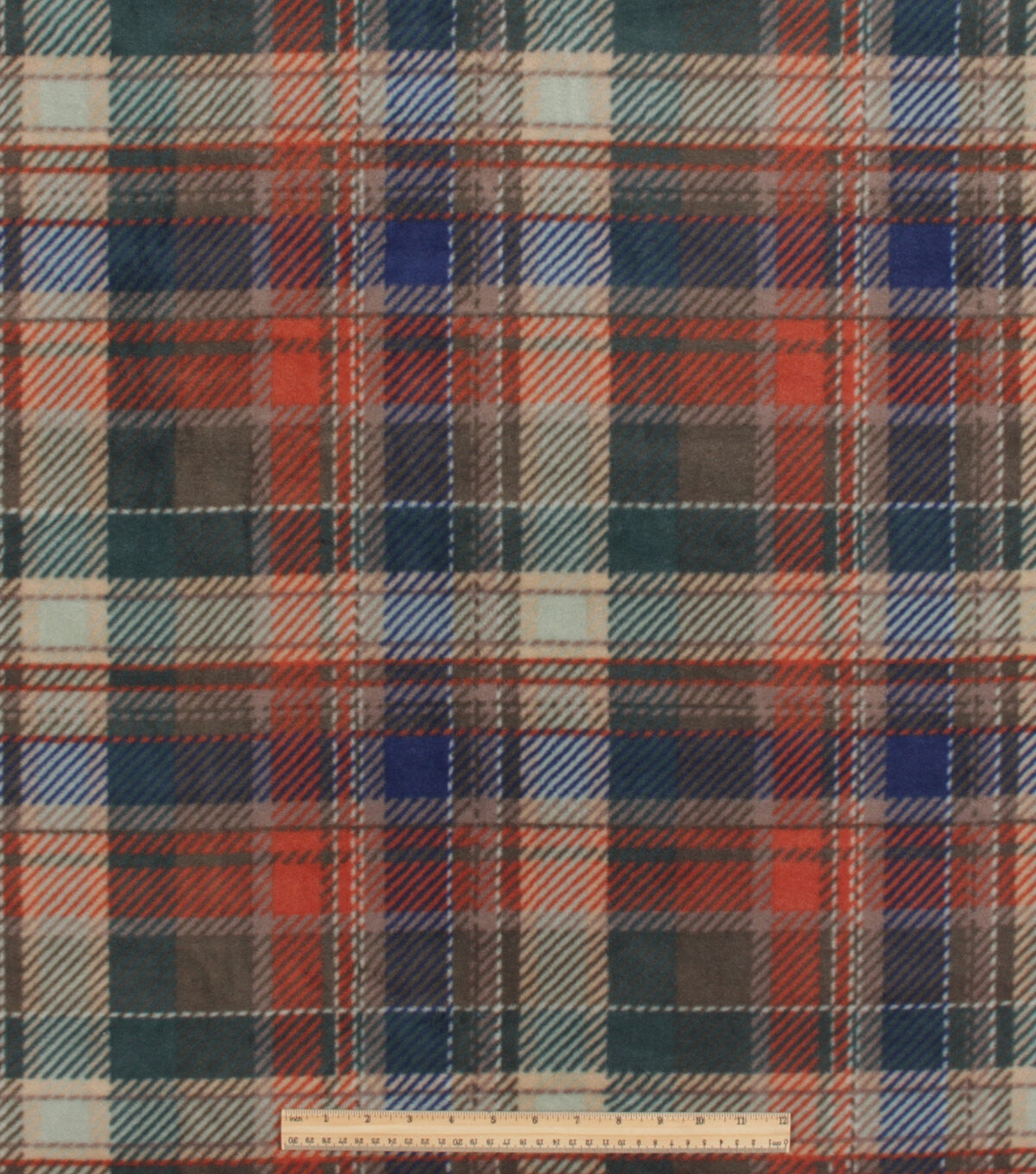Fall Tartan Plaid Anti Pill Fleece Fabric