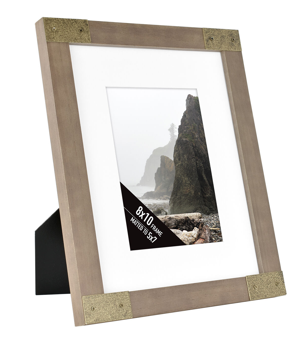 8 x 10 Matted to 5 x 7 Rustic Gray Tabletop Picture Frame by Hudson 43