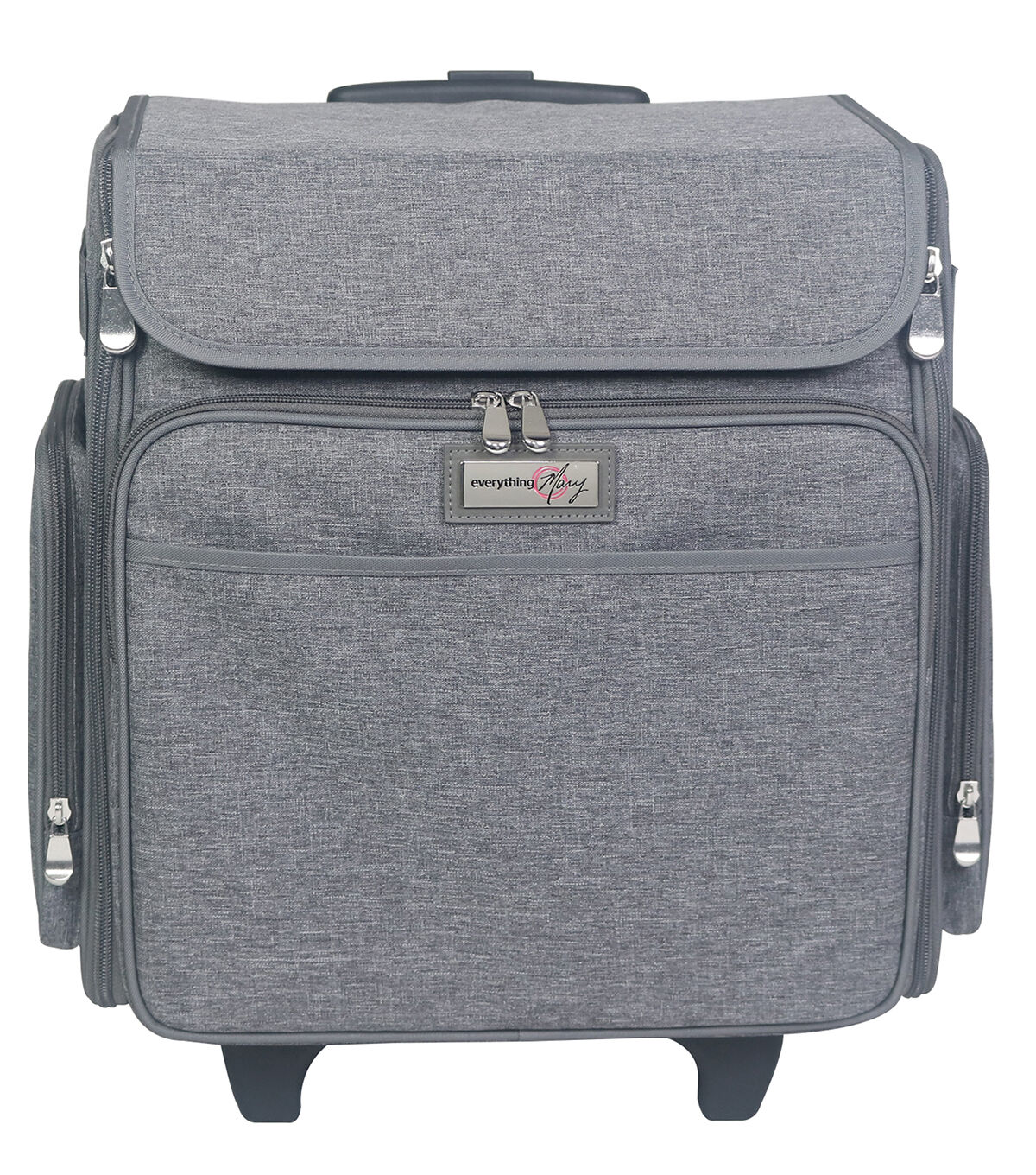 Everything Mary 15.5 Heather Gray Collapsible Rolling Craft Bag