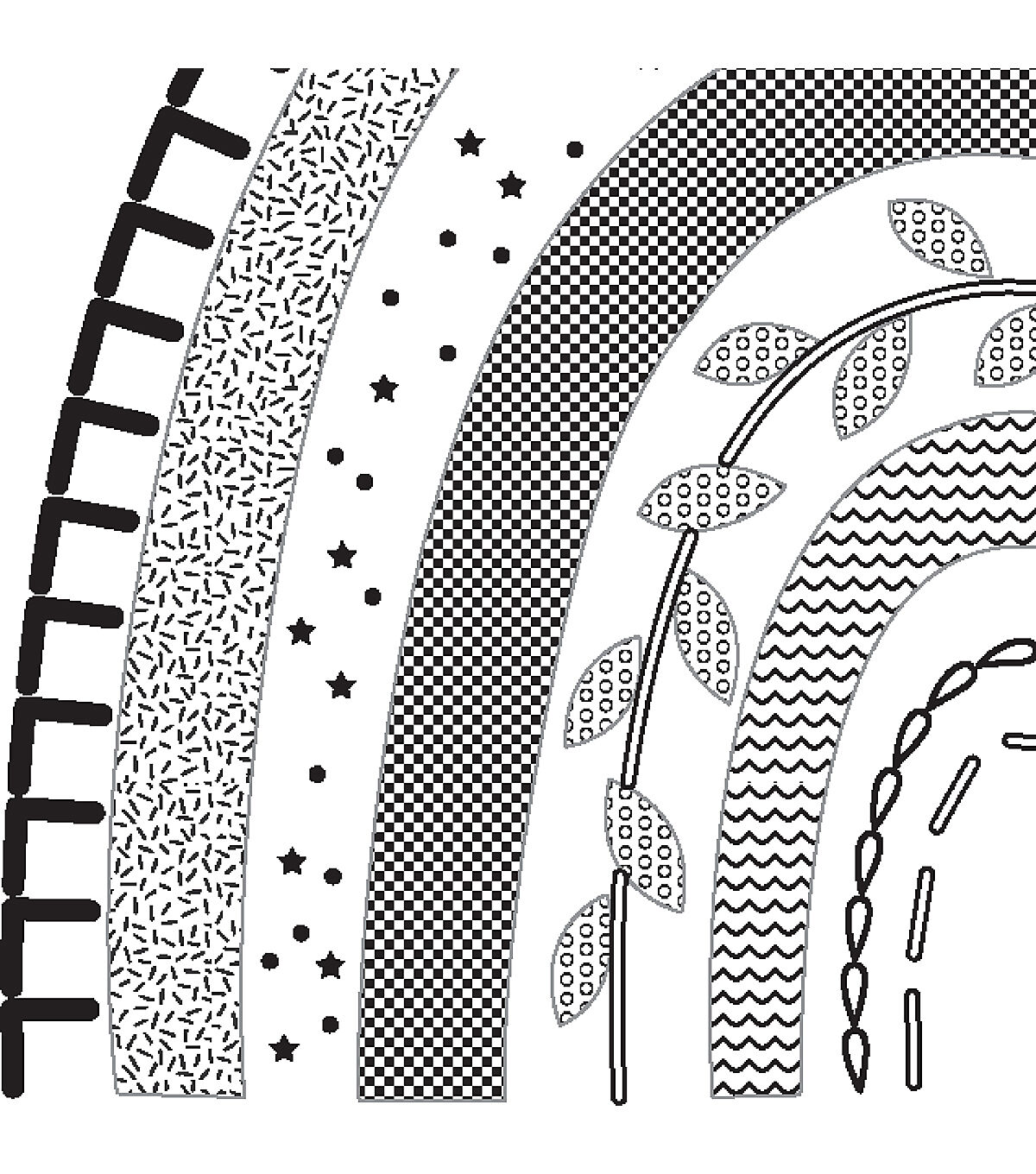 Dimensions Rainbow Embroidery Kit 6' Hoop