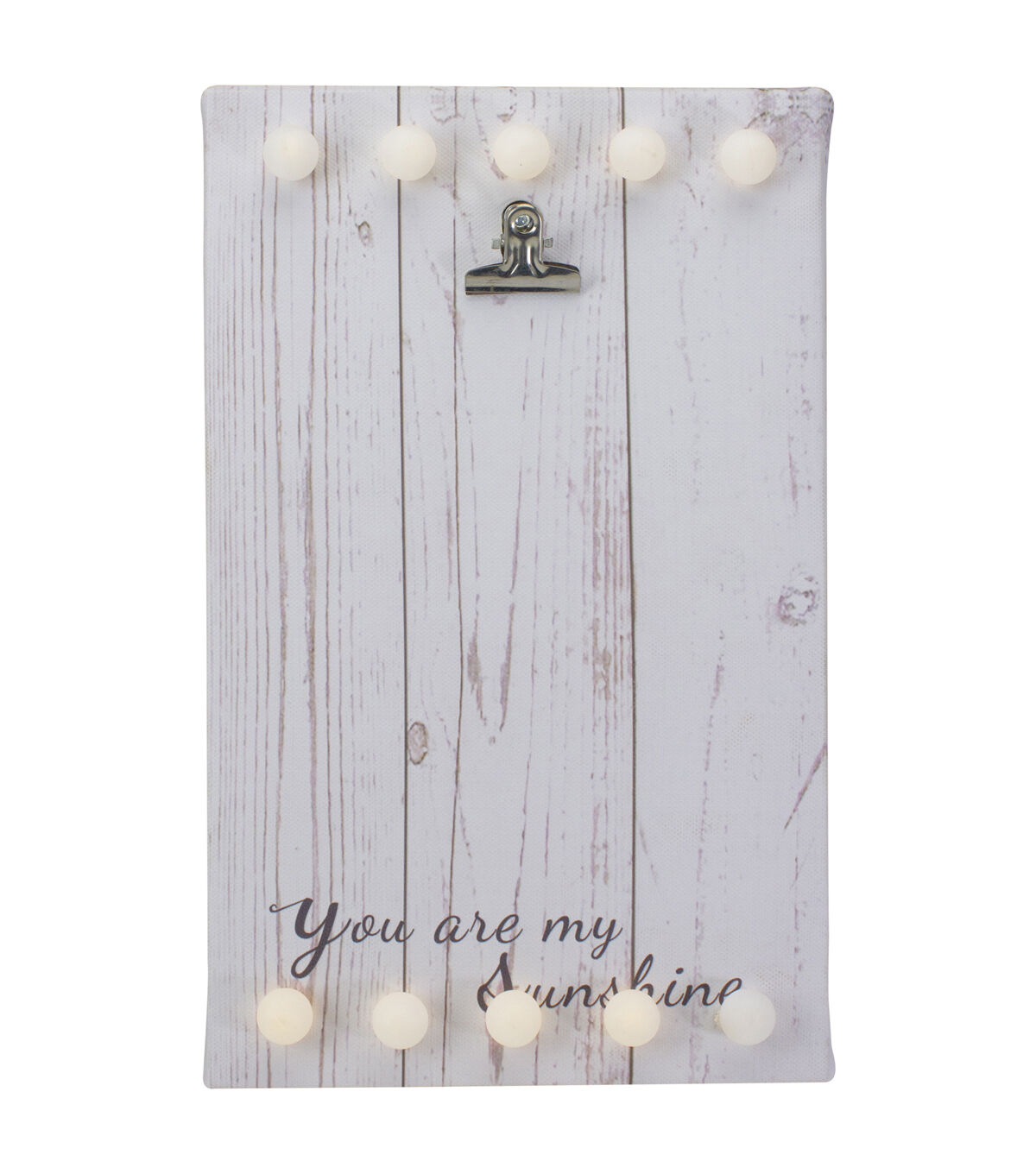 Northlight 10 LED 4 x 6 You Are My Sunshine Canvas Photo Clip