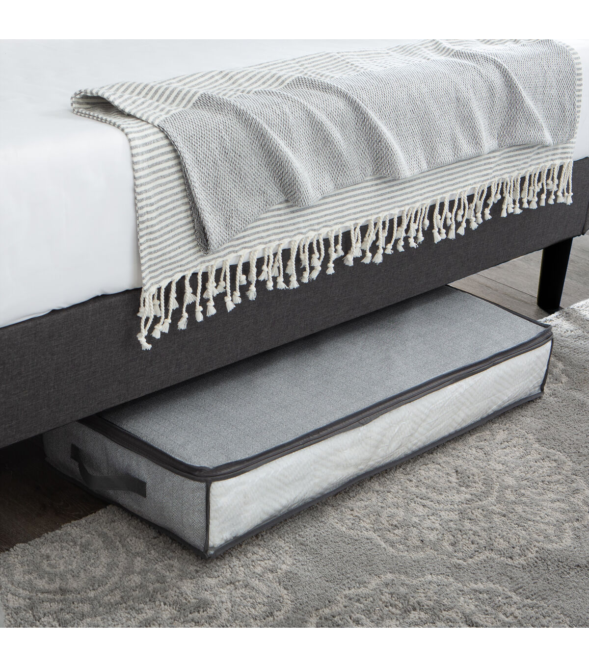 Simplify 40 Gray Under the Bed Storage Bag