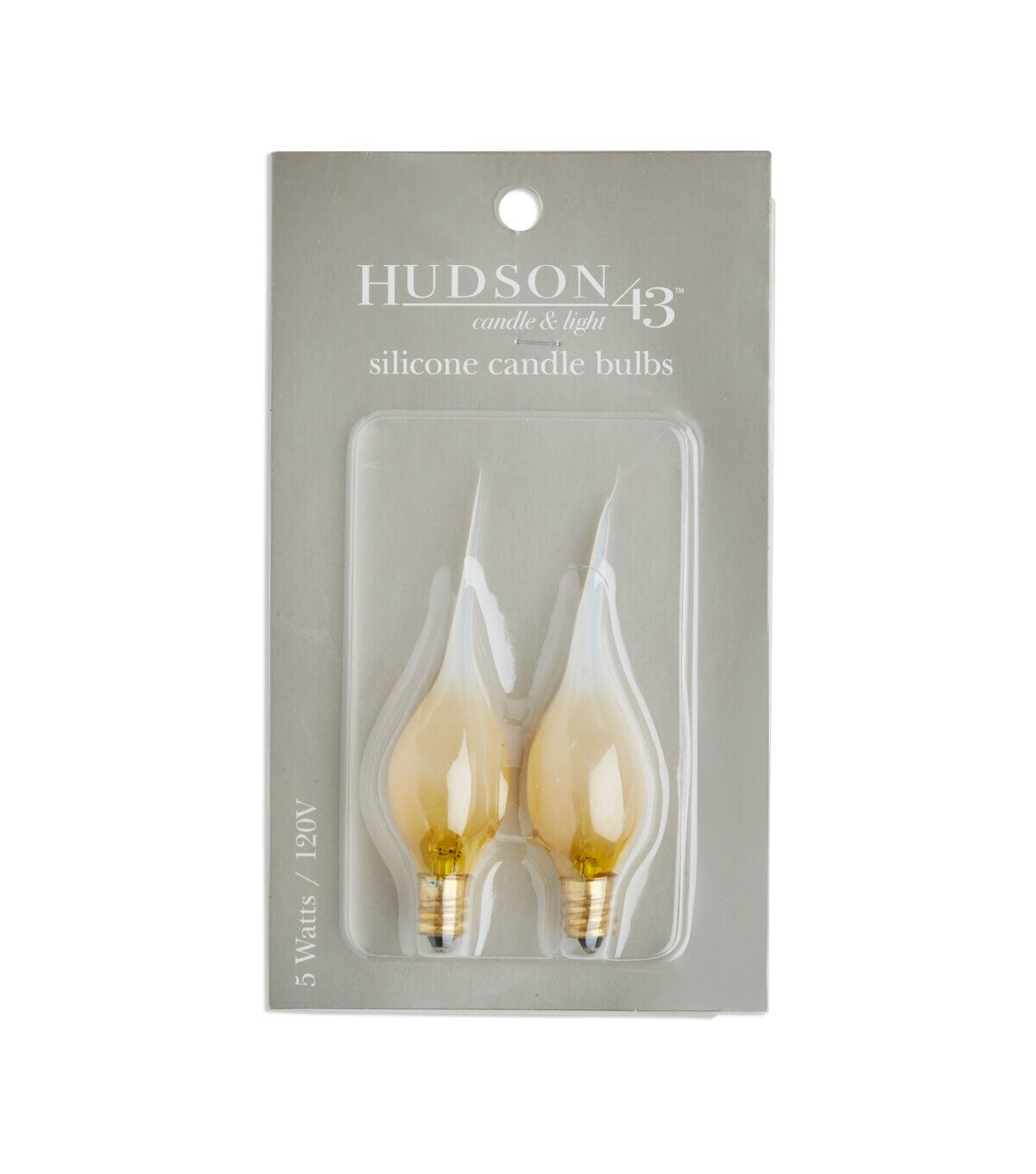 5 Watt Silicone Flamless Candle Replacement Bulbs 2pk by Hudson 43