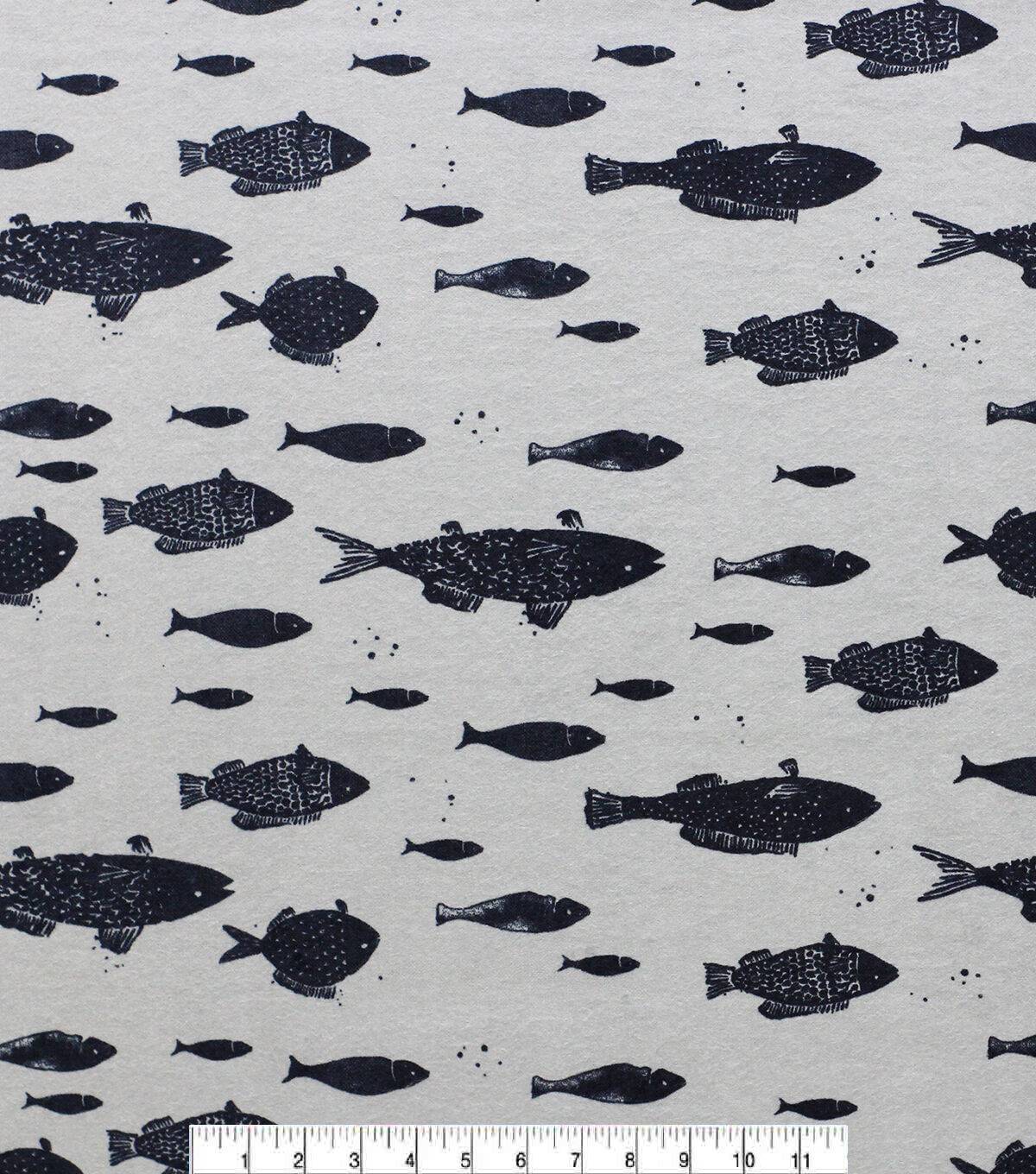 Calm & Cool Fish Super Snuggle Flannel Fabric