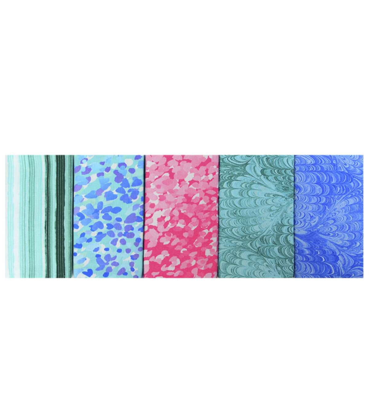 18 x 21 Pastel Blender 1 Cotton Fabric Quarters 5ct by Keepsake Calico