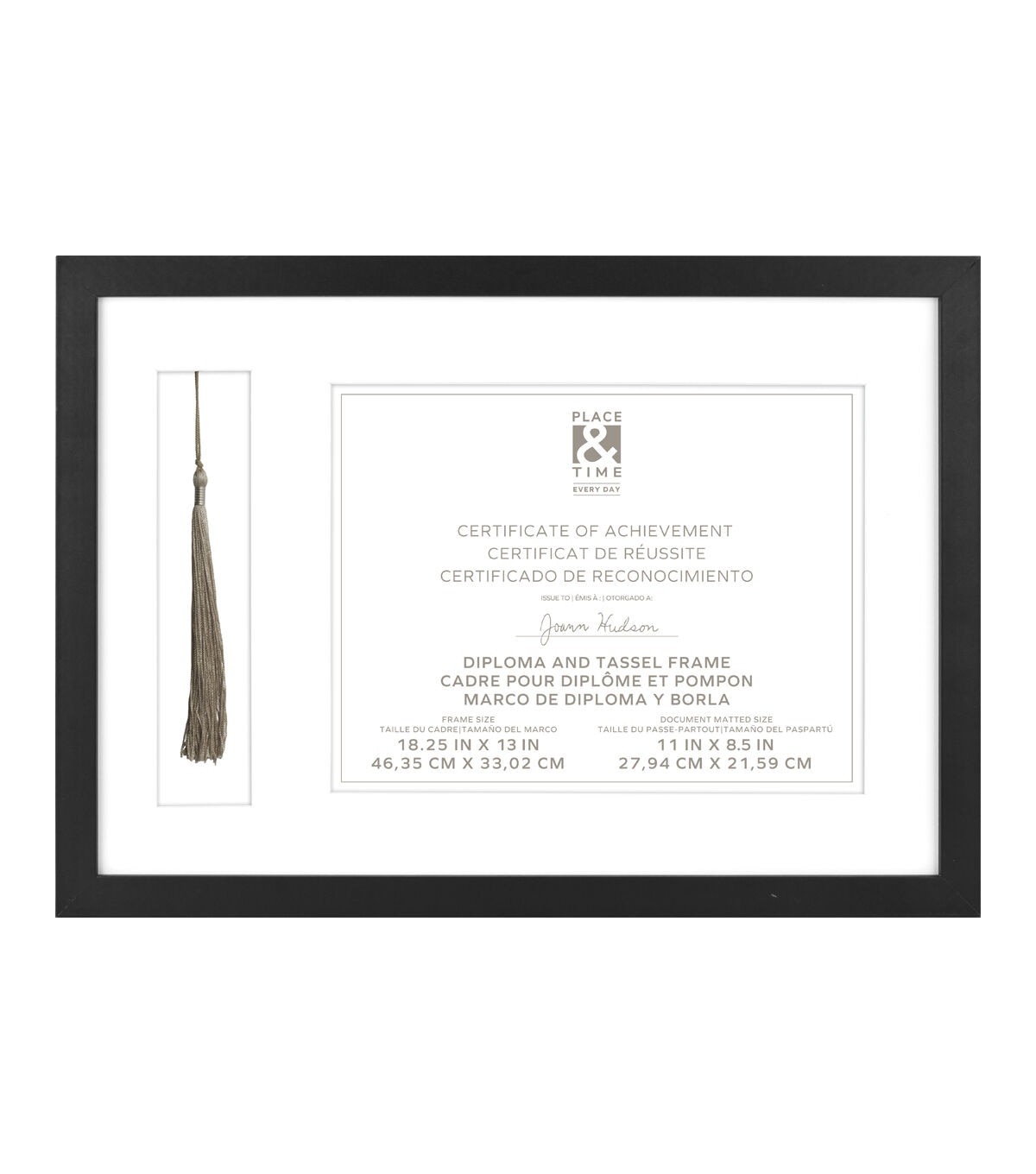8.5 x 11 Graduation Tassel & Document Frame by Place & Time