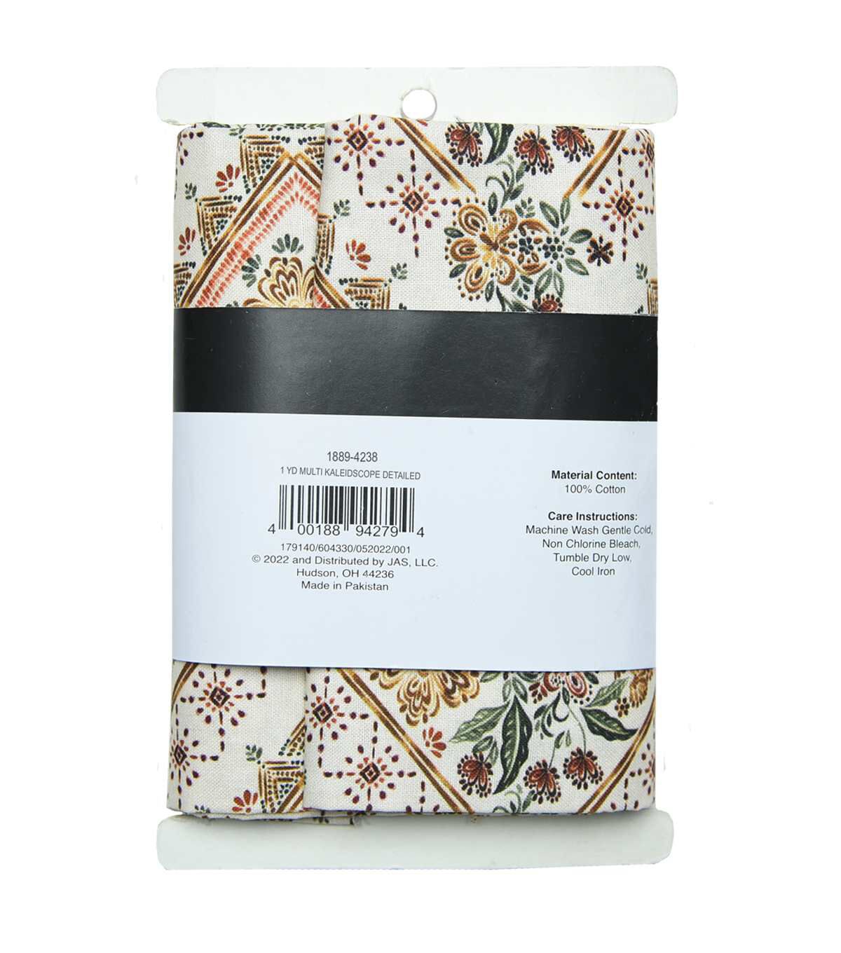 1yd Precut Multi Kaleidoscope Quilt Cotton Fabric by Keepsake Calico