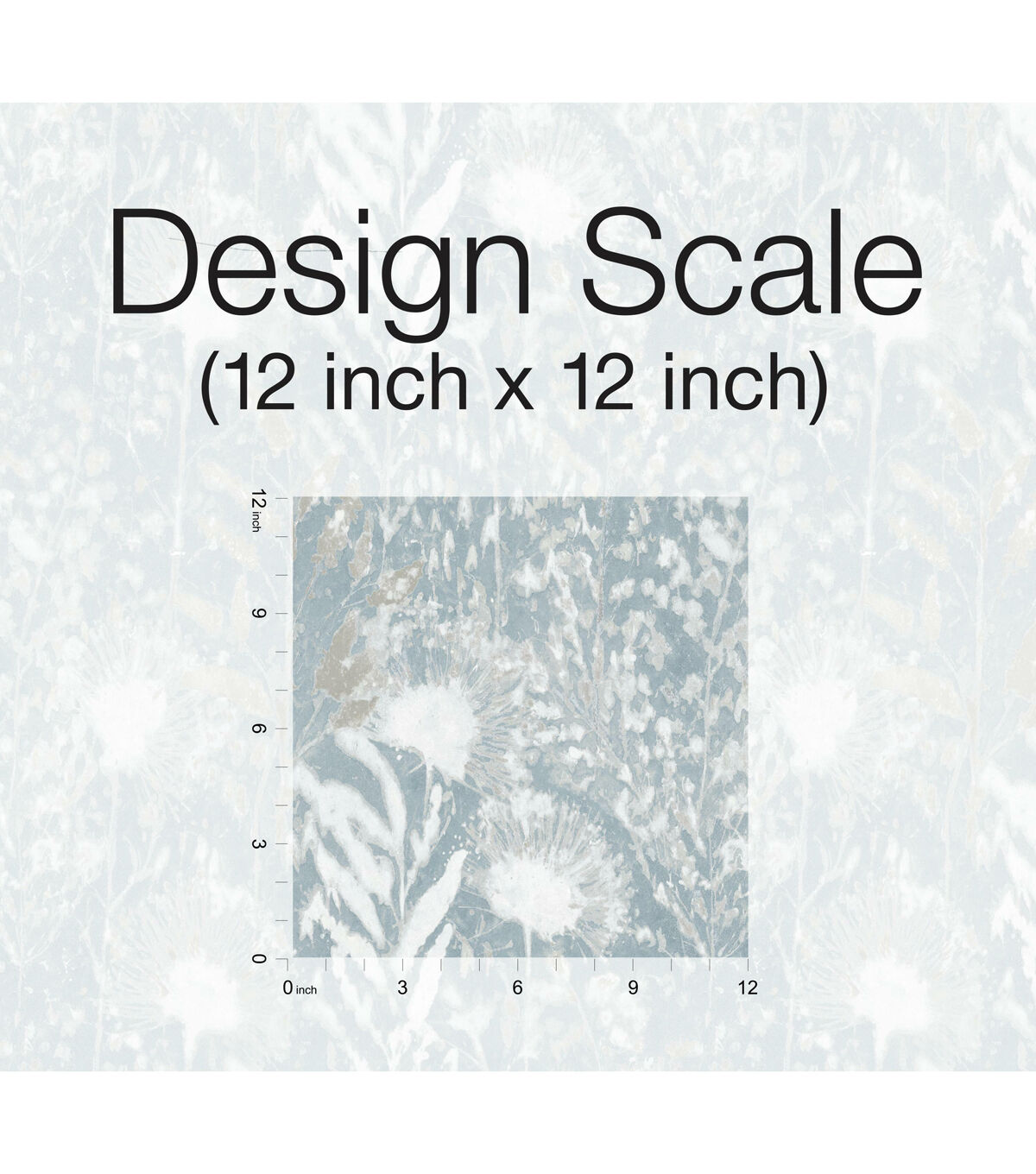 RoomMates 20.5 X 16.5' Blue Dandelion Peel & Stick Wallpaper