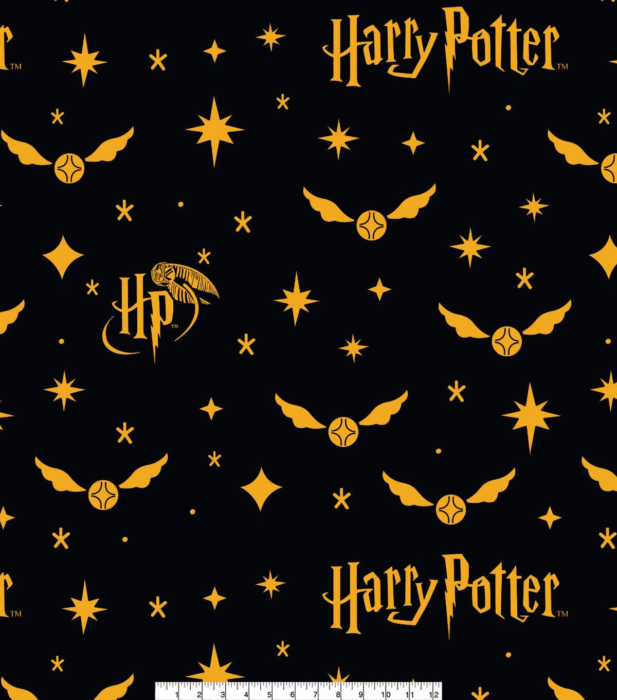 Harry Potter Quidditch Snitch Fleece Fabric
