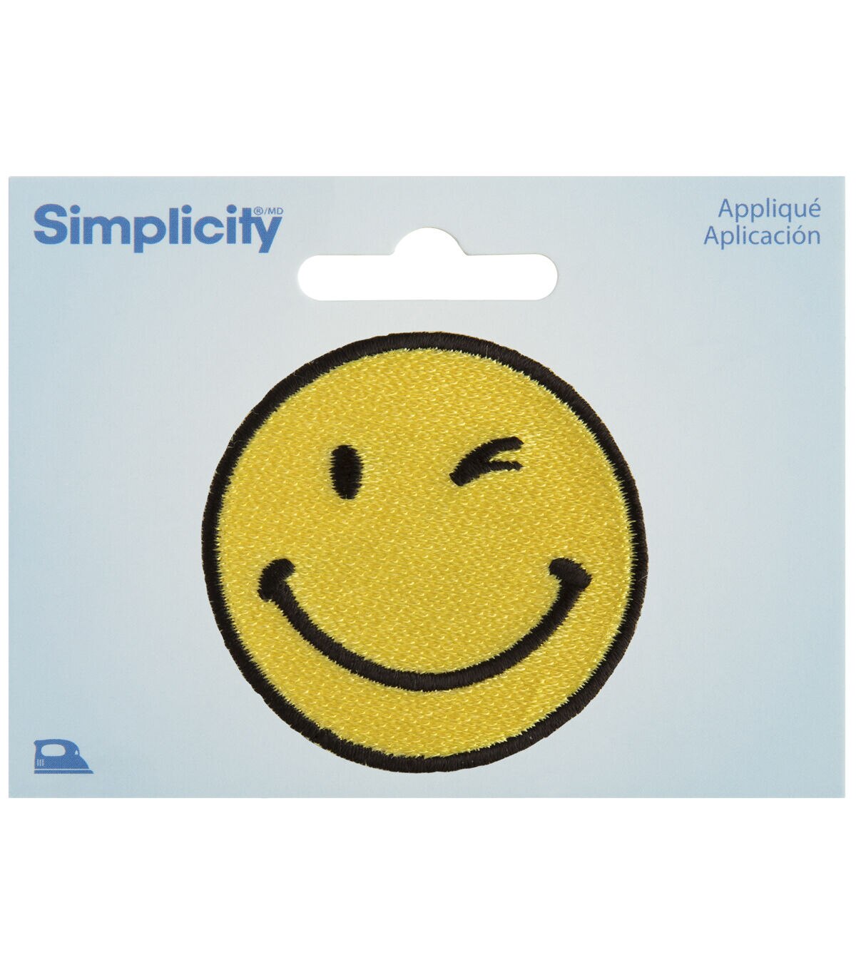 Simplicity 2 Wink Smiley Iron On Patch