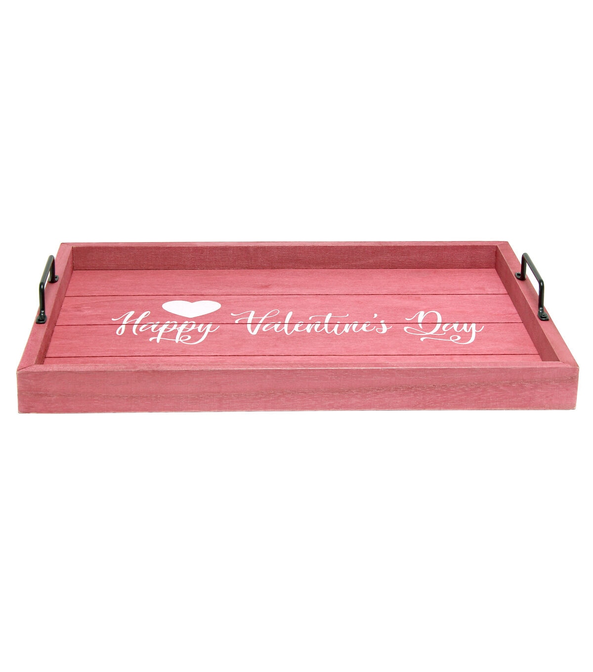 Elegant Designs Wood Serving Tray 15.50 x 12 Happy Valentine's Day