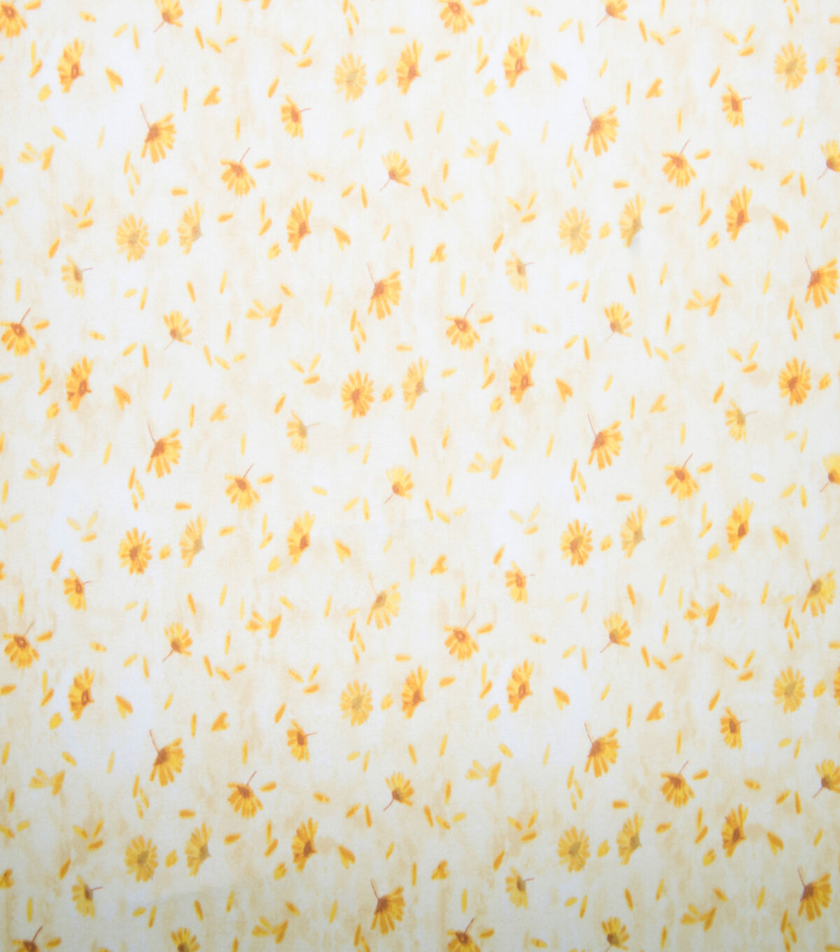 Yellow Floral Super Snuggle Flannel Fabric