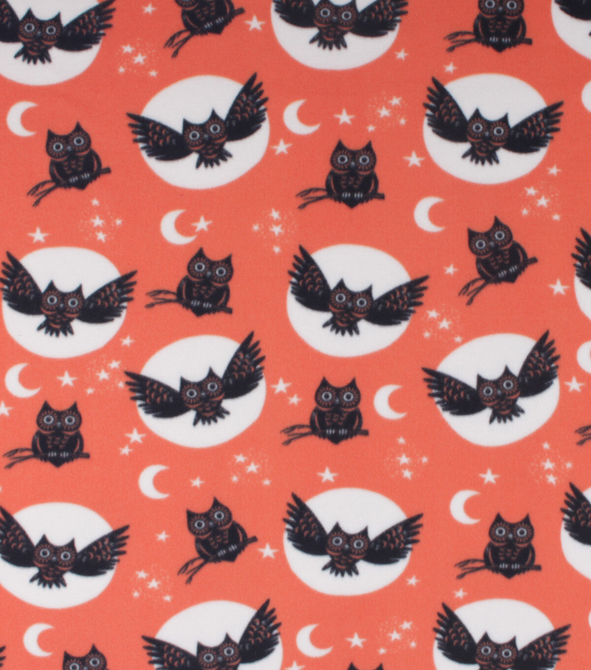 Blizzard Fleece Happy Haunting Owl Fabric